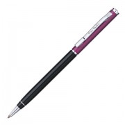 Ручка подарочная шариковая PIERRE CARDIN (Пьер Карден) 'Gamme', корпус черный/фиолетовый, алюминий, хром, синяя, PC0893BP