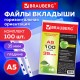 Папки-файлы МАЛОГО ФОРМАТА (148х210 мм), А5, ГОРИЗОНТАЛЬНЫЕ, КОМПЛЕКТ 100 шт., 35 мкм, BRAUBERG, 223085