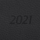Ежедневник датированный 2021 А5 (138х213 мм) BRAUBERG 'Stylish', кожзам, черный, 111439