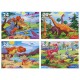Пазлы картонные 24 элемента, КОМПЛЕКТ 40 шт., поле 17,5 х 13 см, РК