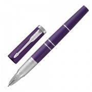 Ручка 'Пятый пишущий узел' PARKER 'Ingenuity Deluxe Blue Violet CT', корпус фиолетовый, хромированные детали, черная, 1931454