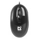 Мышь проводная DEFENDER Phantom MM-320, USB, 2 кнопки + 1 колесо-кнопка, оптическая, черная, 52818