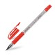 Ручка шариковая BRAUBERG 'BP-GT', КРАСНАЯ, корпус прозрачный, стандартный узел 0,7 мм, линия письма 0,35 мм, 144007
