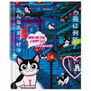 Дневник 1-11 класс 40л, твердый, BRAUBERG, глянцевая ламинация, Anime Cats, 106858
