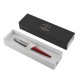 Ручка шариковая PARKER 'Jotter Core Kensington Red CT', корпус красный, детали хром, синяя, 1953187