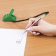 Ручка шариковая настольная ОФИСМАГ 'Стенд-Пен2', СИНЯЯ, пружинка, корпус зеленый, линия письма 0,5 мм, 142168