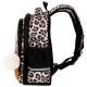 Ранец BRAUBERG STABLE, 2 отделения, с брелком, 'Curious leopard', 36х28х16 см, 274387