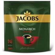 Кофе растворимый JACOBS Monarch 'Intense', сублимированный, 500 г, мягкая упаковка, 8052114