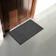Коврик придверный 50х80 см, СЕРЫЙ, влаго-грязезащитный, 430 г/м2, ребристый, ЛЮБАША СТАНДАРТ, 701033