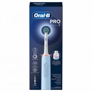 Зубная щетка электрическая ORAL-B (Орал-би) Pro-Series 3, Голубая, 1 сменная насадка,, 741751