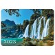 Календарь карманный на 2023 г., 70х100 мм, 'Пейзажи', HATBER, Кк757481