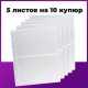 Листы-вкладыши для денежных купюр для альбома 'Оптима' М9-05, комплект 5 шт., 200х250 мм, 2 кармана, ЛМБ-02