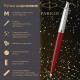 Ручка шариковая PARKER 'Jotter Orig Red', корпус красный, детали нержавеющая сталь, синяя, RG0033330