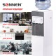 Кулер для воды SONNEN FSC-03BA, напольный, НАГРЕВ/ОХЛАЖДЕНИЕ КОМПРЕССОРНОЕ, 3 крана,серый, 455417