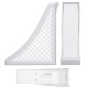 Лоток вертикальный для бумаг BRAUBERG ECO, 240х80х290 мм, сетчатый, прозрачный, 239016