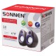 Колонки компьютерные SONNEN CS-695, 2.0, пластик, 2х3 W, питание USB, регулировка громкости, черно-синие, 512683