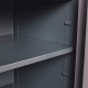 Сейф BRABIX 'КМ-900Т', 900х470х400 мм, 51 кг, ключевой замок + 2 полки, трейзер, крепление к стене, 291168