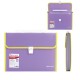 Папка-портфель пластиковая BRAUBERG 'JOY', А4 (330х245х35 мм), 13 отделений, с окантовкой, фиолетовая, 227977