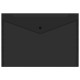 Папка-конверт с кнопкой прозрачная А4, BRAUBERG 'UNIVERSAL', до 100 листов, черная, 0,15 мм, 273072