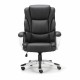 Кресло офисное BRABIX PREMIUM 'Rest EX-555', пружинный блок, экокожа, черное, 531938