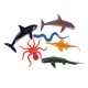 Набор фигурок 'В мире животных', 'Морские животные', 6 шт., 10 см, 1TOY, Т50514