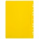 Скоросшиватель пластиковый с перфорацией BRAUBERG EXTRA, А4, 140/180 мкм, желтый, 272899