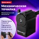 Точилка механическая BRAUBERG 'JET', металлический механизм, корпус черный, 229566