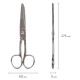 Ножницы цельнометаллические BRAUBERG 'Professional', 175 мм, классической формы, 237102
