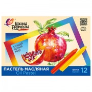 Пастель масляная ЛУЧ 'Школа творчества', 12 цветов, трехгранная, картонная упаковка, 31С 1971-08