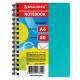 Блокнот МАЛЫЙ ФОРМАТ А6 105х145 мм, 80 л., гребень, пластик, клетка, BRAUBERG, 'Офисный', 125399