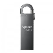 Флеш-диск 32 Gb APACER AH15A, USB 3.1, металлический корпус, серебристый, AP32GAH15AA-1