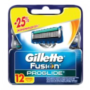 Сменные кассеты для бритья 12 шт., GILLETTE (Жиллет) 'Fusion ProGlide', для мужчин, GIL-81521963