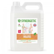 Мыло жидкое 5 л SYNERGETIC 'Миндальное молочко', гипоаллергенное, биоразлагаемое, 105506