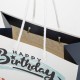 Пакет подарочный (1 штука) 18х10х23 см (M), 'Happy Birthday', ассорти, глиттер, фольга, ЗОЛОТАЯ СКАЗКА, 700806