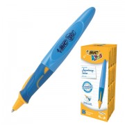 Ручка шариковая с грипом BIC 'Kids Twist', СИНЯЯ, для детей, корпус голубой, узел 1 мм, линия письма 0,32 мм, 918457