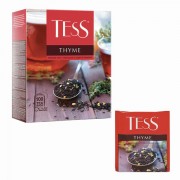 Чай TESS (Тесс) 'Thyme', черный, чабрец и цедра лимона, 100 пакетиков в конвертах по 2 г, 1185-09