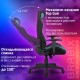 Кресло компьютерное BRABIX 'GT Racer GM-100', две подушки, ткань, черное/голубое, 531818