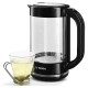 Чайник BOSCH TWK70B03, 1,7 л, 2400 Вт, закрытый нагревательный элемент, стекло, черный