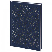Ежедневник недатированный А5 (145х215 мм), ламинированная обложка с фольгой, 128 л., STAFF, 'Stars', 113522