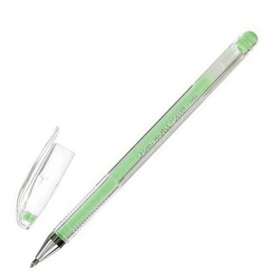 Ручка гелевая CROWN 'Hi-Jell Pastel', ЗЕЛЕНАЯ ПАСТЕЛЬ, узел 0,8 мм, линия письма 0,5 мм, HJR-500P