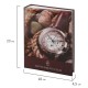 Фотоальбом BRAUBERG на 200 фотографий 10х15 см, твердая обложка, 'Часы', коричневый, 390667