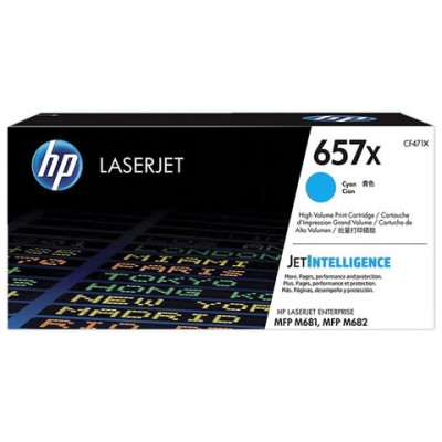 Картридж лазерный HP (CF471X) Color LJ M681dh/M681f/M682z, голубой, 23000 стр, оригинальный